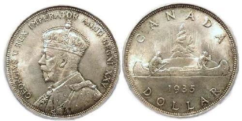 1 Dólar Canadá Plata Jorge V (1865-1936)