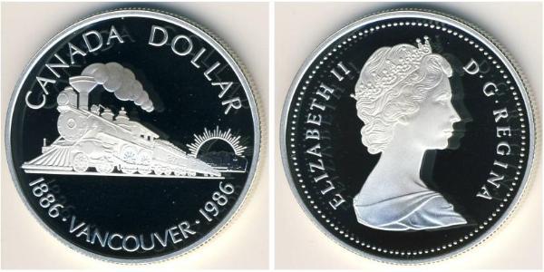 1 Dólar Canadá Plata Isabel II (1926-2022)
