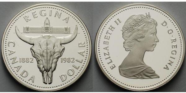 1 Dólar Canadá Plata Isabel II (1926-2022)