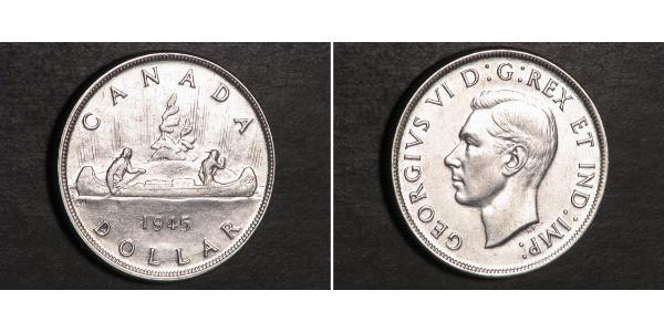 1 Dólar Canadá Plata Jorge VI (1895-1952)