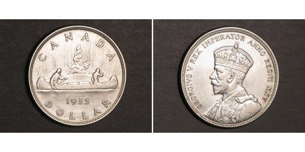 1 Dólar Canadá Plata Jorge V (1865-1936)