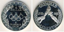 1 Dólar Estados Unidos de América (1776 - ) Plata 