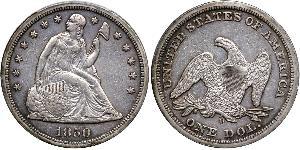 1 Dólar Estados Unidos de América (1776 - ) Plata 