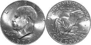 1 Dólar Estados Unidos de América (1776 - ) Plata Dwight D. Eisenhower (1890-1969)