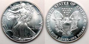 1 Dólar Estados Unidos de América (1776 - ) Plata 