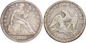 1 Dólar Estados Unidos de América (1776 - ) Plata 