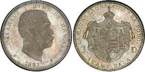 1 Dólar Estados Unidos de América (1776 - ) Plata Kalakaua