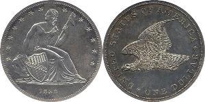 1 Dólar Estados Unidos de América (1776 - ) Plata 