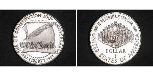 1 Dólar Estados Unidos de América (1776 - ) Plata 