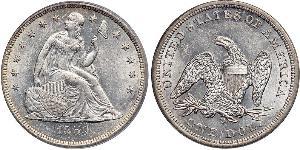 1 Dólar Estados Unidos de América (1776 - ) Plata 