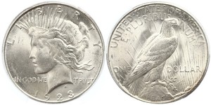 1 Dólar Estados Unidos de América (1776 - ) Plata 