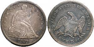 1 Dólar Estados Unidos de América (1776 - ) Plata 