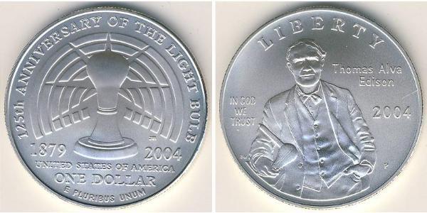 1 Dólar Estados Unidos de América (1776 - ) Plata 