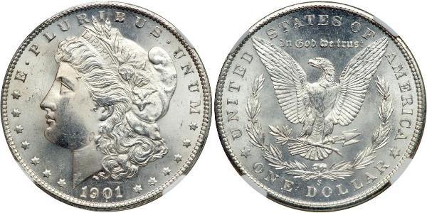 1 Dólar Estados Unidos de América (1776 - ) Plata 
