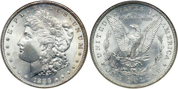 1 Dólar Estados Unidos de América (1776 - ) Plata 