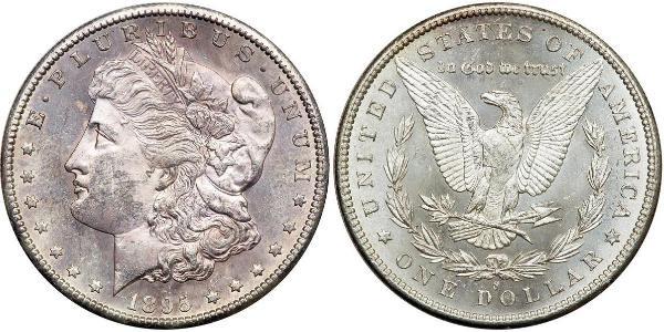 1 Dólar Estados Unidos de América (1776 - ) Plata 