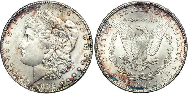 1 Dólar Estados Unidos de América (1776 - ) Plata 