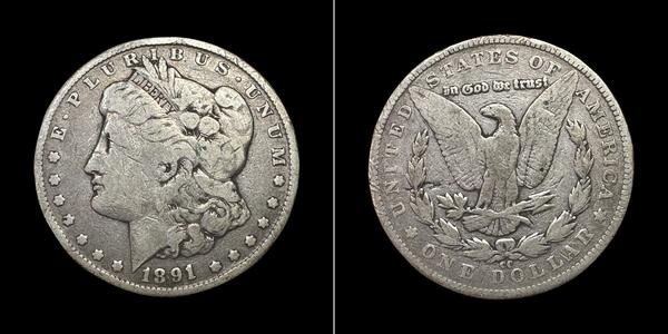 1 Dólar Estados Unidos de América (1776 - ) Plata 