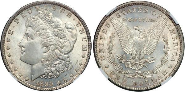 1 Dólar Estados Unidos de América (1776 - ) Plata 