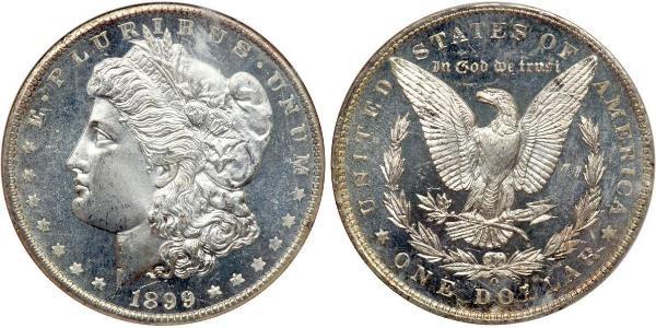 1 Dólar Estados Unidos de América (1776 - ) Plata 