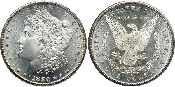 1 Dólar Estados Unidos de América (1776 - ) Plata 