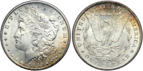 1 Dólar Estados Unidos de América (1776 - ) Plata 