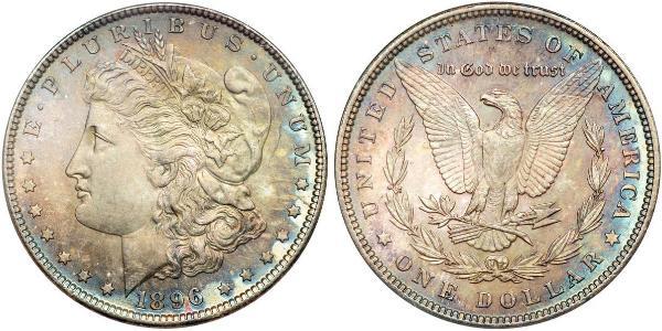 1 Dólar Estados Unidos de América (1776 - ) Plata 