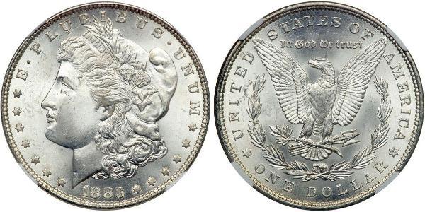 1 Dólar Estados Unidos de América (1776 - ) Plata 