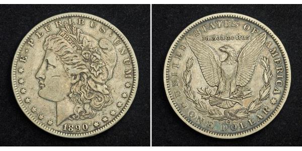 1 Dólar Estados Unidos de América (1776 - ) Plata 