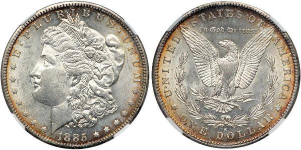 1 Dólar Estados Unidos de América (1776 - ) Plata 