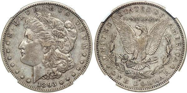1 Dólar Estados Unidos de América (1776 - ) Plata 