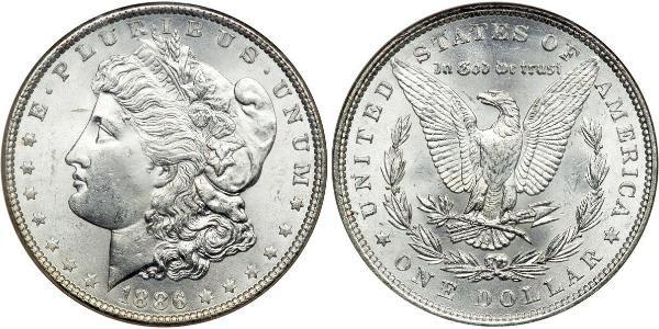 1 Dólar Estados Unidos de América (1776 - ) Plata 