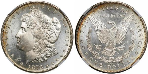 1 Dólar Estados Unidos de América (1776 - ) Plata 