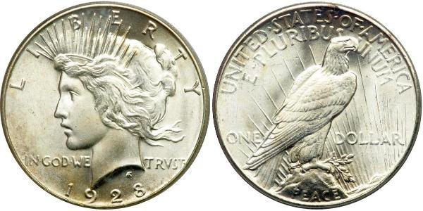 1 Dólar Estados Unidos de América (1776 - ) Plata 