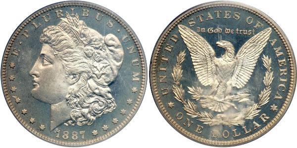 1 Dólar Estados Unidos de América (1776 - ) Plata 