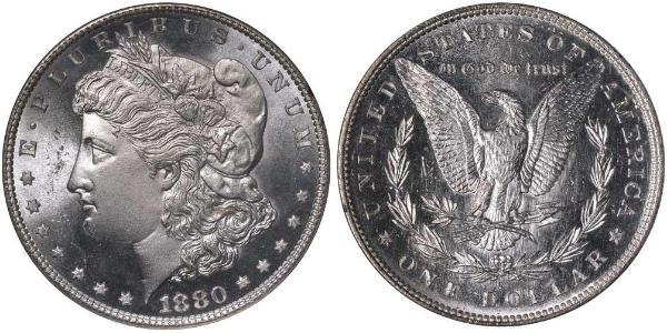 1 Dólar Estados Unidos de América (1776 - ) Plata 