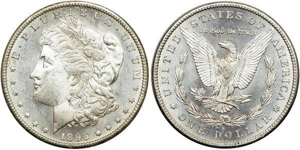1 Dólar Estados Unidos de América (1776 - ) Plata 
