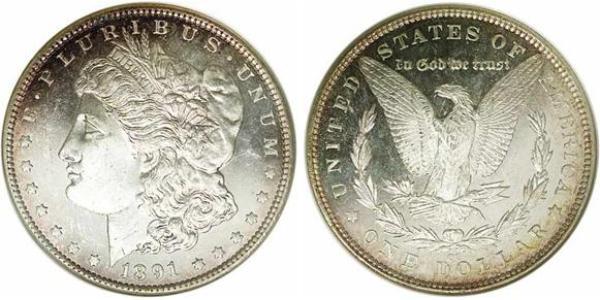 1 Dólar Estados Unidos de América (1776 - ) Plata 