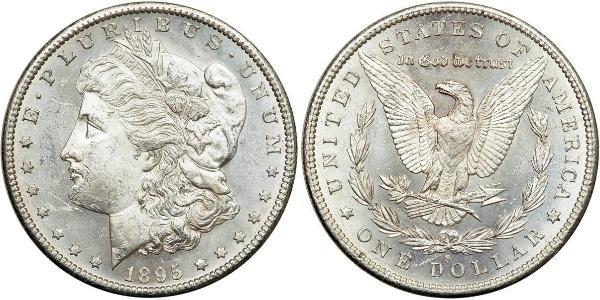 1 Dólar Estados Unidos de América (1776 - ) Plata 