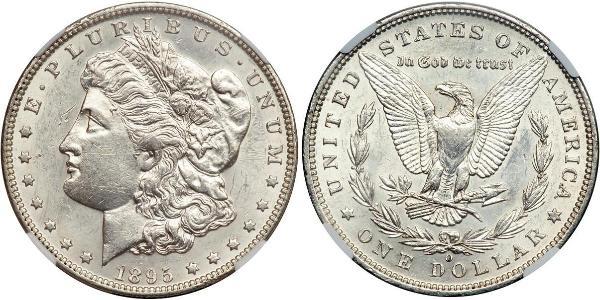 1 Dólar Estados Unidos de América (1776 - ) Plata 