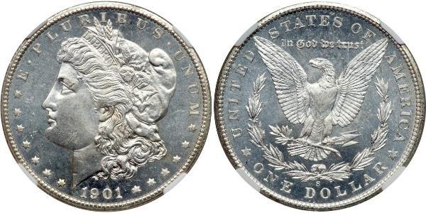 1 Dólar Estados Unidos de América (1776 - ) Plata 