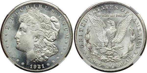 1 Dólar Estados Unidos de América (1776 - ) Plata 
