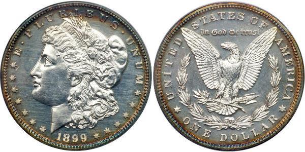 1 Dólar Estados Unidos de América (1776 - ) Plata 