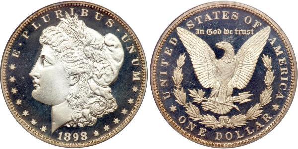 1 Dólar Estados Unidos de América (1776 - ) Plata 