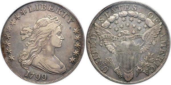 1 Dólar Estados Unidos de América (1776 - ) Plata Anne Willing Bingham (1764-1801)