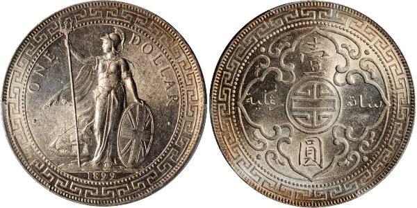 1 Dólar Hong Kong / Imperio británico (1497 - 1949) Plata 