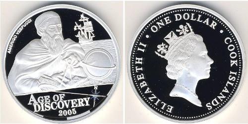 1 Dólar Islas Cook Plata 