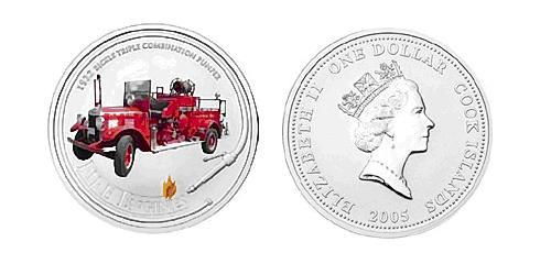 1 Dólar Islas Cook Plata Isabel II (1926-2022)