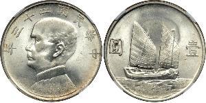 1 Dólar República Popular China Plata 