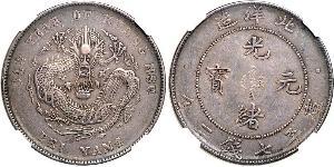 1 Dólar República Popular China Plata 